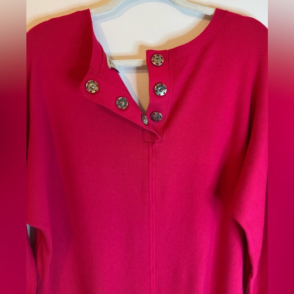 Saturday Sunday by Anthropologie Women’s Long Red Ribbed Tunic Oversized Size XS - Picture 4 of 8